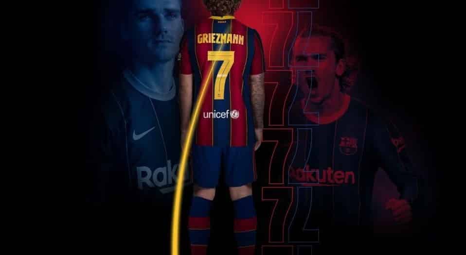 Antoine Griezmann will be FC Barcelona's next no.7 for the upcoming season