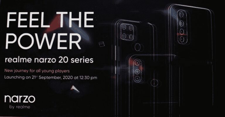 Realme Narzo 20 series is launching on September 21