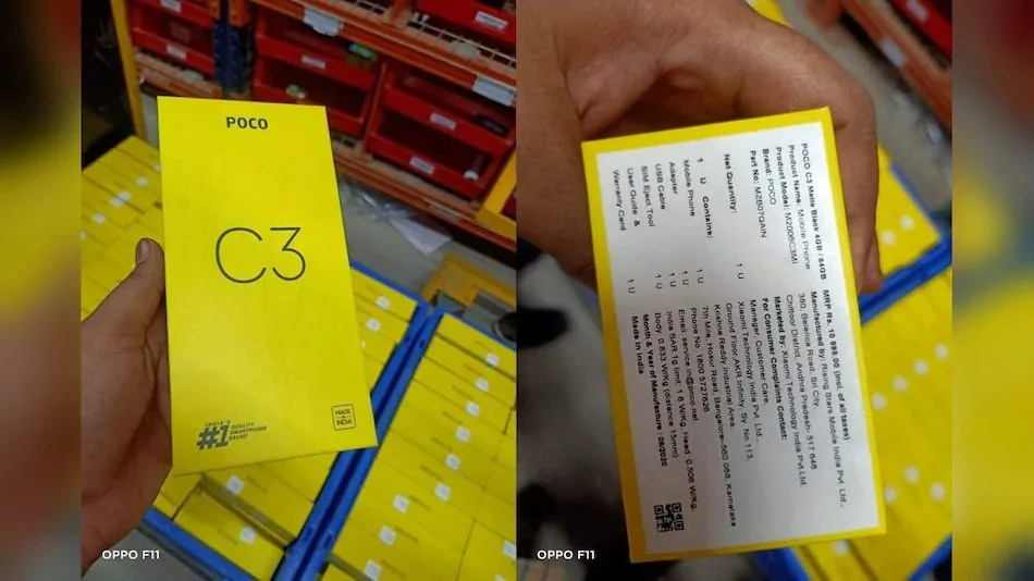 POCO C3 Price tipped in India via Leaked Retail Box Images