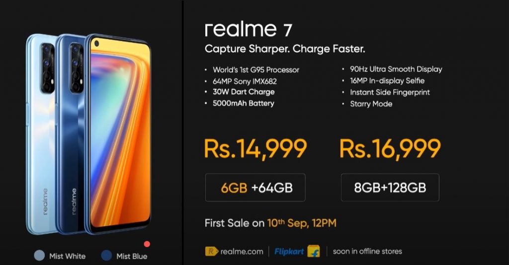 re1 2 Realme 7 and Realme 7 Pro finally Launched in India: Price, Specifications
