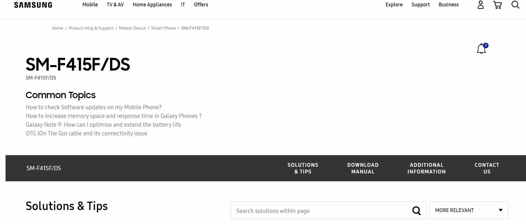 Samsung Galaxy F41 official support page goes live in India