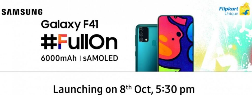 smgf41 Samsung Galaxy F41 will arrive on 8th October in India