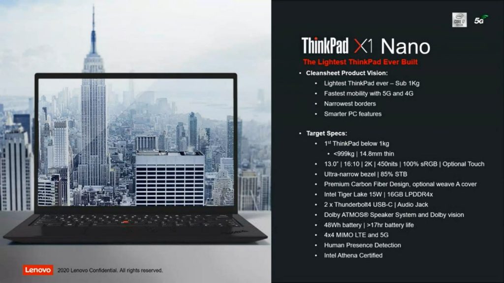 thinkpad x1 nano Lenovo launches its thinnest ThinkPad in the market