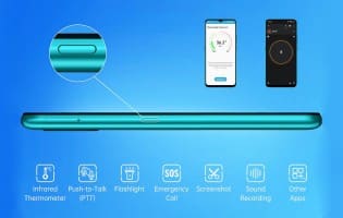 u4 The Umidigi A7S is an Android Go phone with a built-in infrared thermometer sensor