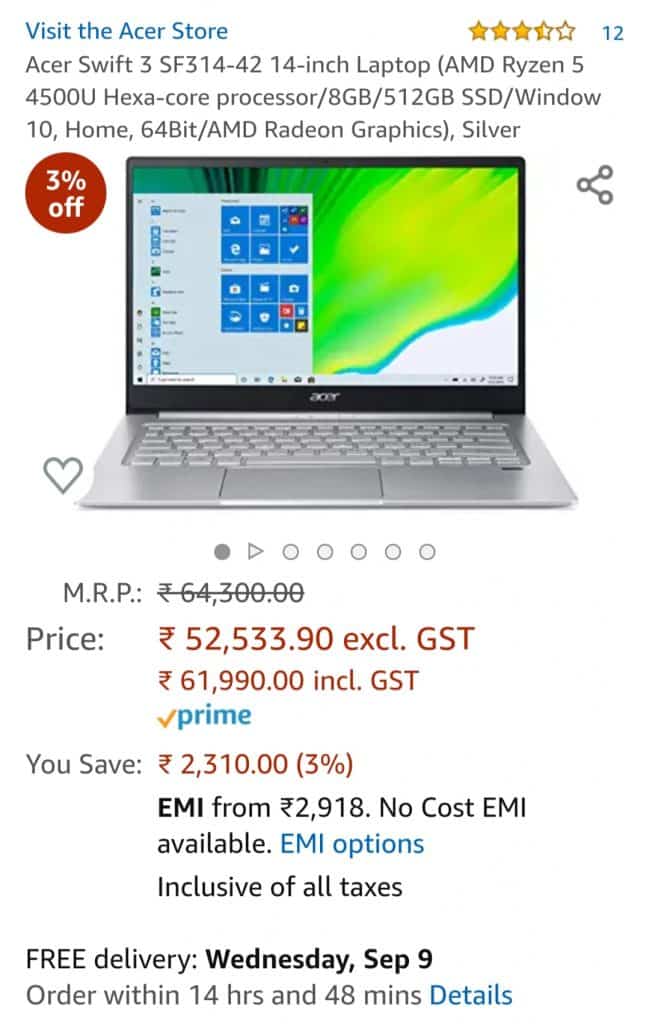 Two new Ryzen 5 4500U laptops get price cut on Amazon India