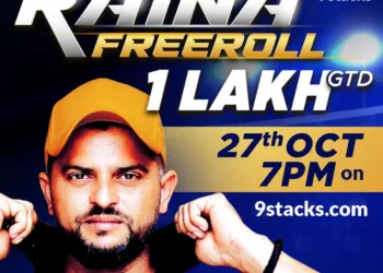 9stacks celebrates the signing of Suresh Raina as brand ambassador by hosting “Raina Freeroll” tournament on 27th Oct 2020