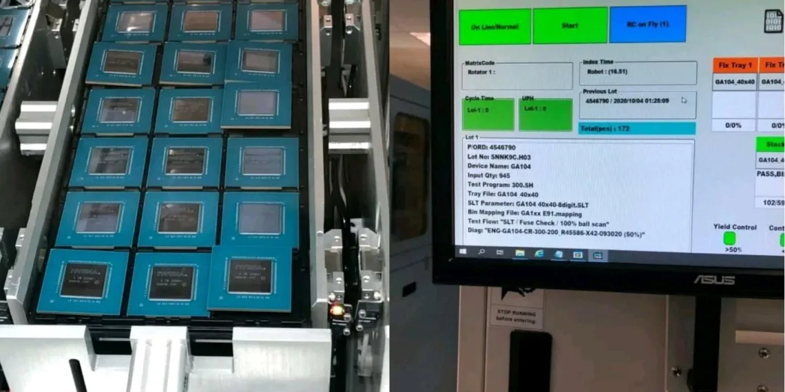 NVIDIA GA104-300 GPU for RTX 3070 pictures leaked