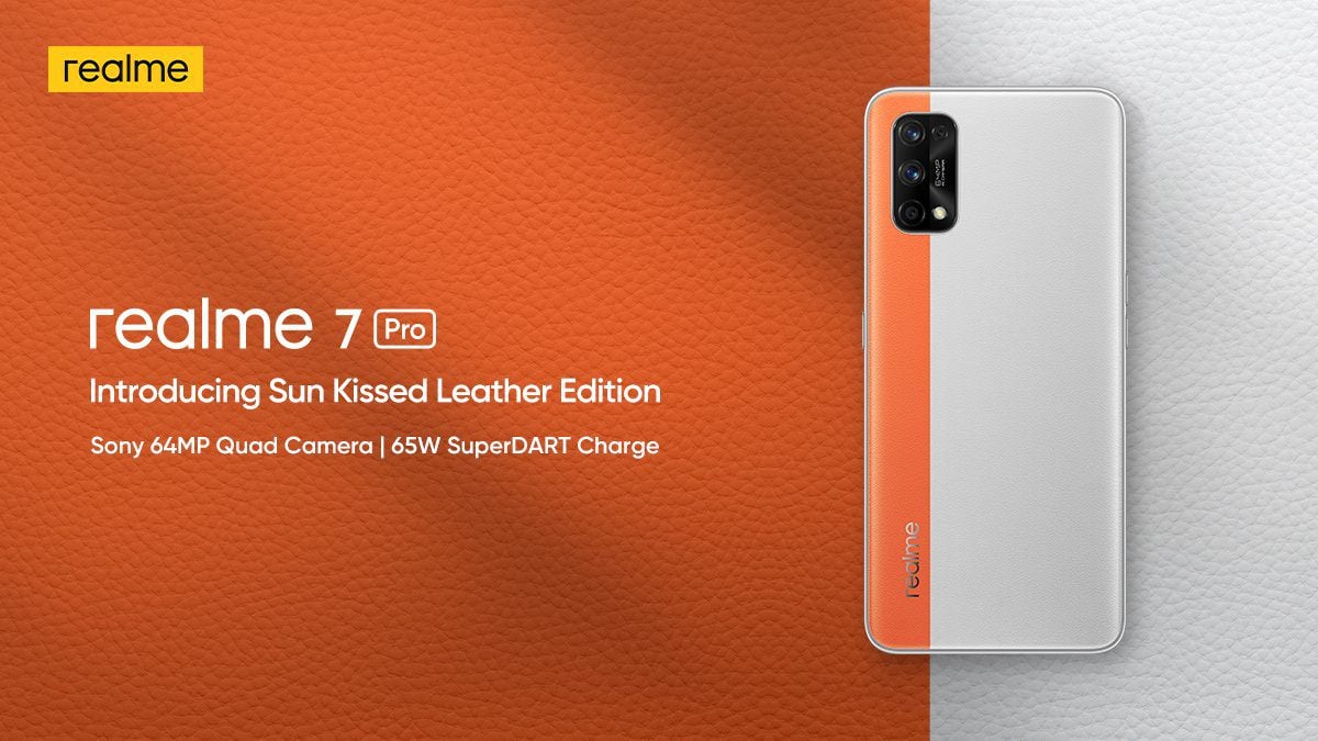 Realme 7 Pro Sun Kissed Leather Edition launched in India, available at INR 19,999