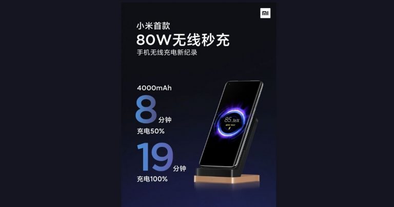 Xiaomi launched 80W Wireless Charger that can charge 100% in just 19 minutes