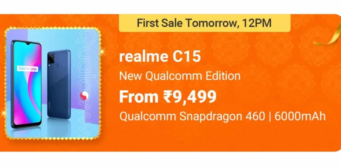 Realme C15 Qualcomm Edition launched in India starting at INR 9,499