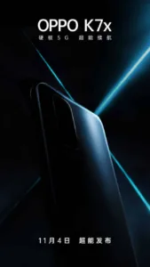 Oppo is going to launch the K7x on November 4: Specifications (Expected)