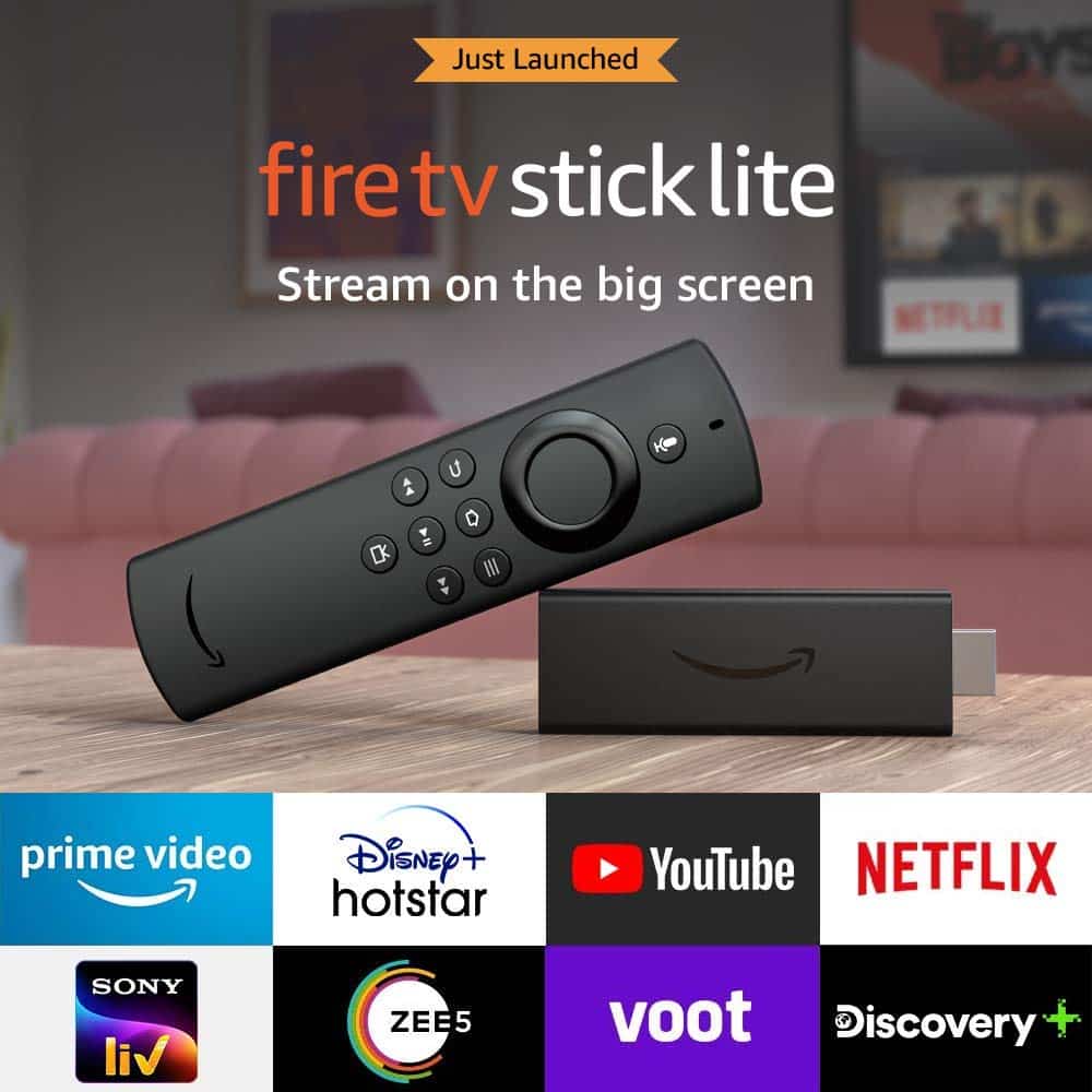 Fire TV Stick Lite Fire TV Stick (3rd gen) and Fire TV Stick Lite is now up for pre-order on Amazon starting from just Rs 2,999