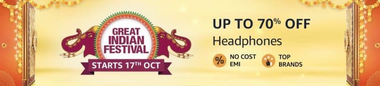 Headsets coming with the Amazon Great Indian Festival sale
