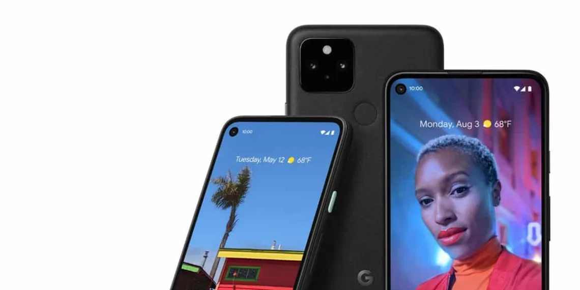 The Pixel 5 sports a thinner top bezel with an under-display speaker