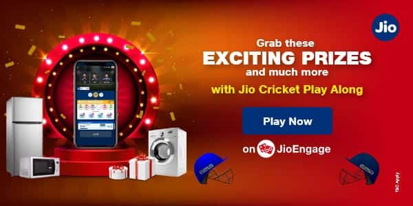 Jio Cricket Play Along: Answer & win plenty of prizes fro home in this IPL season