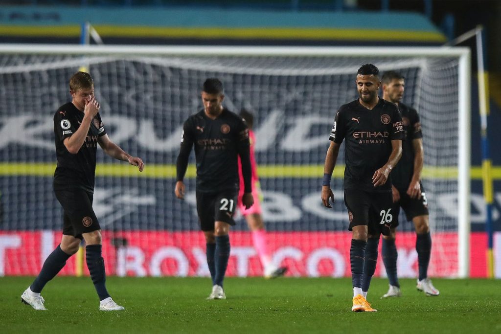 Man City Guardiola isn't happy with Manchester City's recent performances