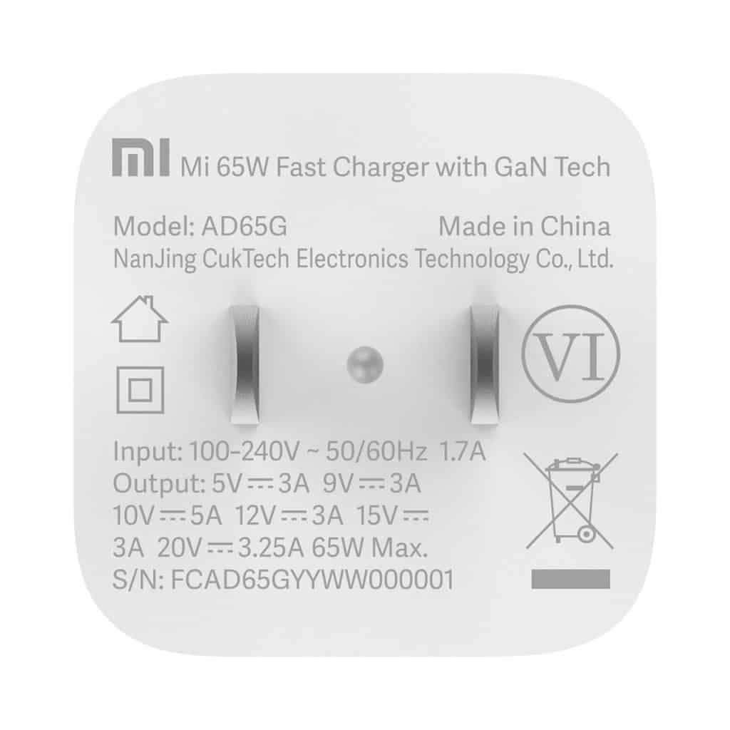 Xiaomi brings new Mi 65W Fast Charger at €29.99