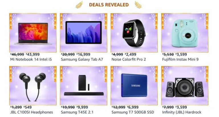 More deals in Electronics revealed for Amazon Great Indian Festival sale