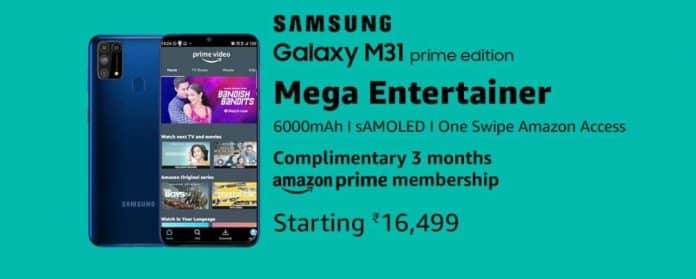 Samsung Galaxy M31 Prime announced in India, priced at INR 16,499 Samsung Galaxy M31 Prime announced in India, priced at INR 16,499