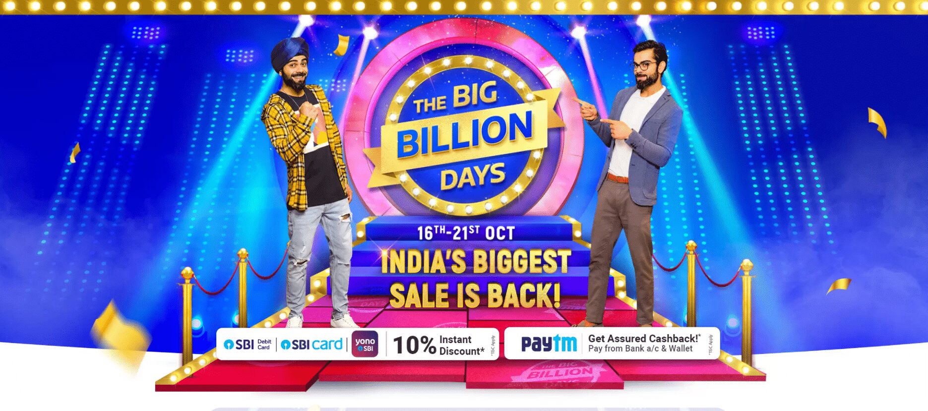 Flipkart's Big Billion Days are back: 16th to 21st October