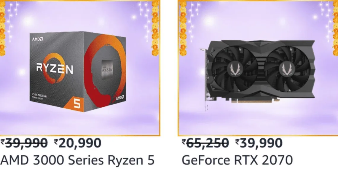 Get AMD Ryzen 5 3600XT and RTX 2070 Super combo at ₹ 60k only on Amazon Great Indian Festival