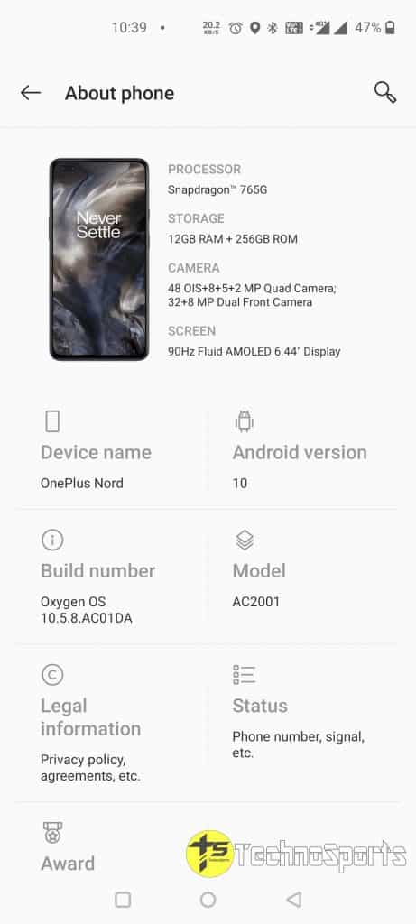 Screenshot 20201012 223941 1 OnePlus Nord 5G review and why you should definitely buy it on Amazon's Great Indian Festival?