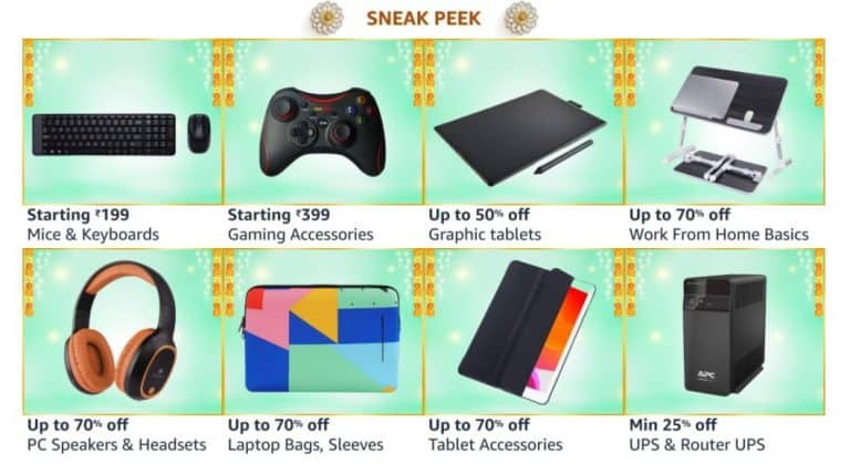 Top deals on Computer Accessories during Amazon Great Indian Festival sale