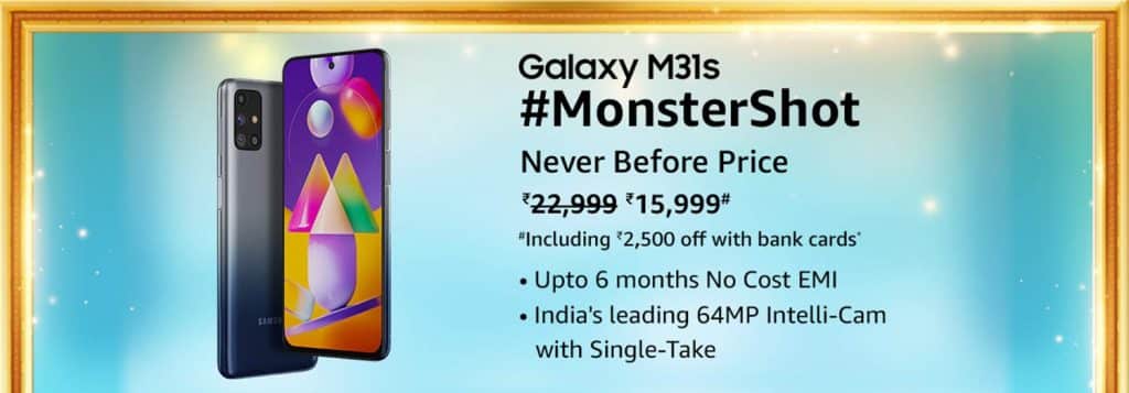 Best deals on Samsung Galaxy M series smartphones on Amazon Great Indian festival