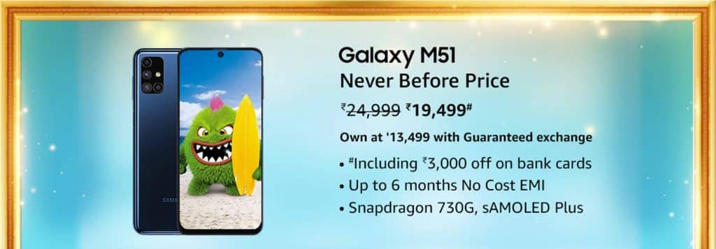 Best deals on Samsung Galaxy M series smartphones on Amazon Great Indian festival