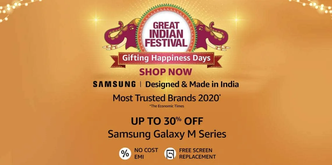 Best deals on Samsung Galaxy M series smartphones on Amazon Great Indian festival
