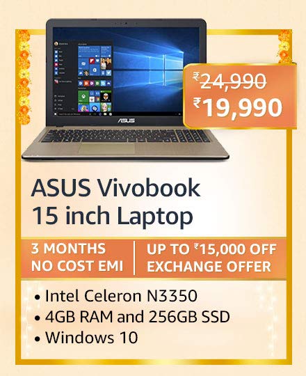 Blockbuster deals on Laptops on Amazon Great Indian Festival