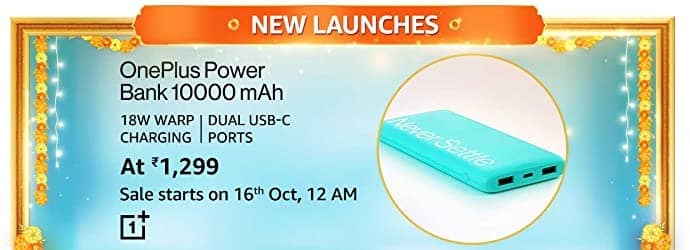 OnePlus Power Bank compact with 10,000mAh battery launched, sale starts on 16th October