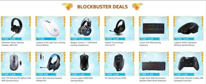 Blockbuster Deals on Gaming Accessories on Amazon Great Indian Festival 2020 Blockbuster Deals on Gaming Accessories on Amazon Great Indian Festival 2020