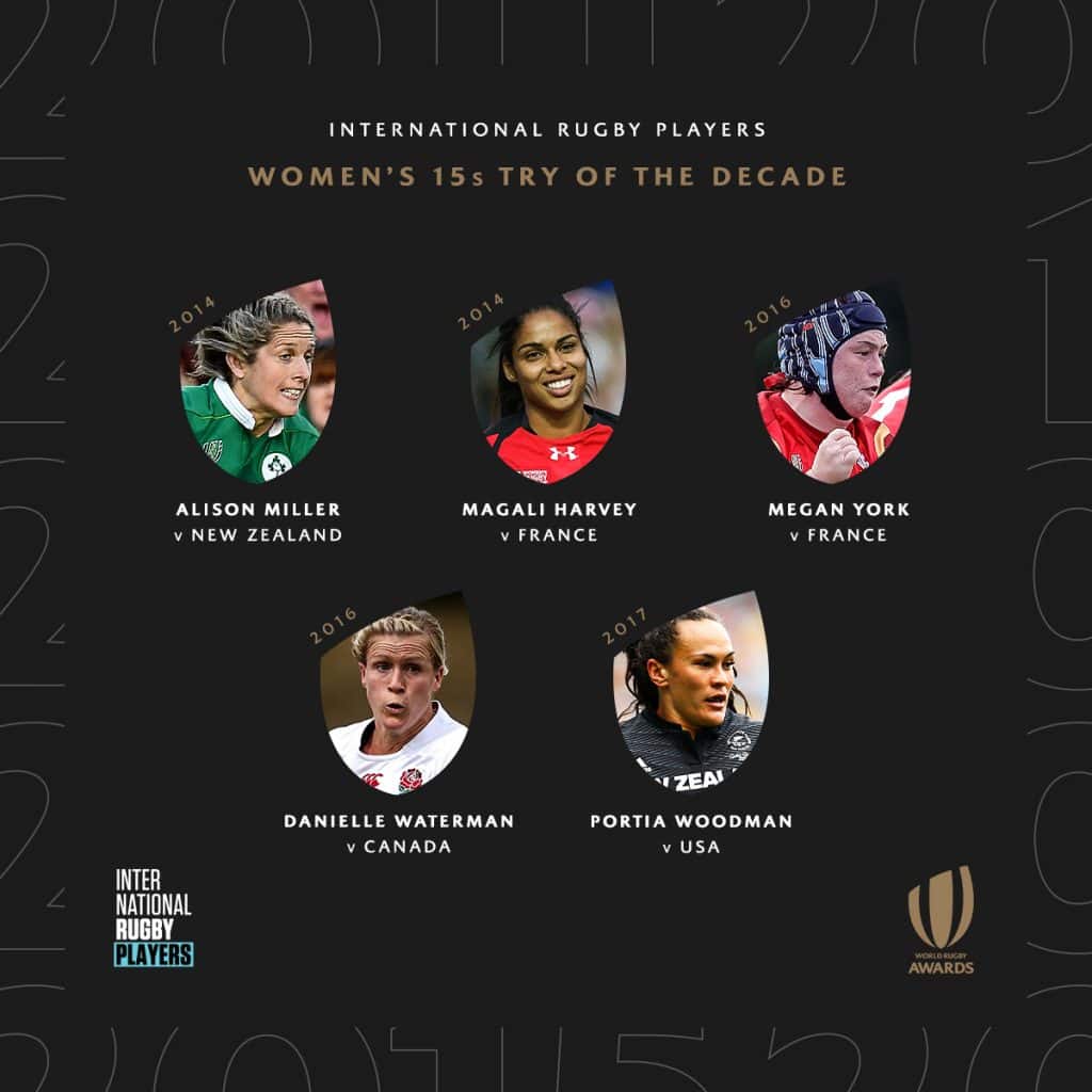 Womens TryOfTheDecade 1080x1080 V2 Fans invited to determine Rugby’s Greatest of the Decade