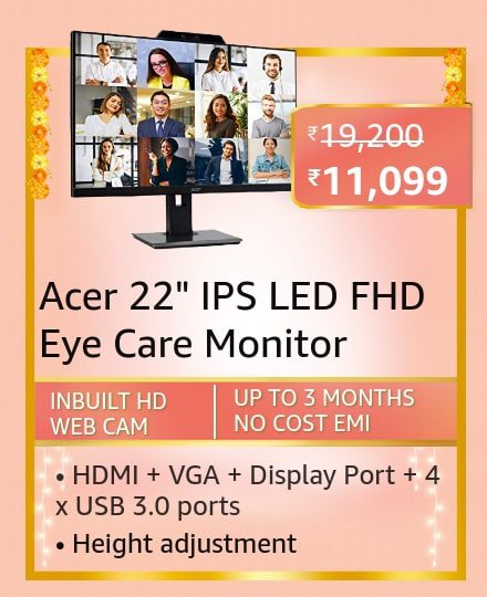 acer 22 Here are all the Best-Selling Blockbuster deals on Monitors on Amazon Great Indian Festival