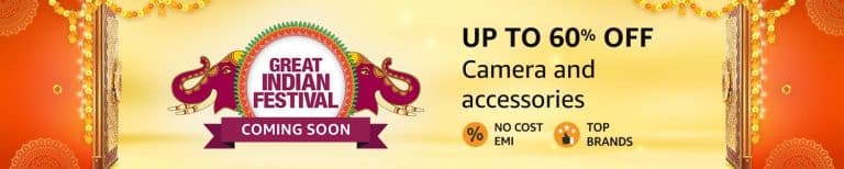 Here’s a sneak peek into the Camera and accessories deal coming in Amazon’s Great Indian Festival