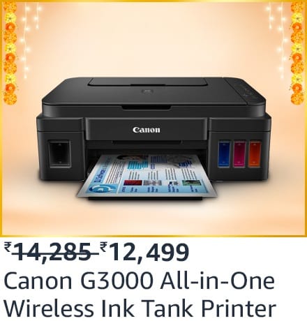 canon g3000 Top deals on Printers on Amazon Great Indian Festival
