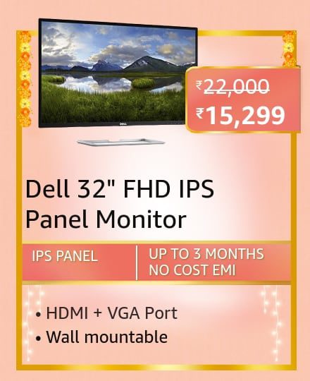 dell 32 Here are all the Best-Selling Blockbuster deals on Monitors on Amazon Great Indian Festival