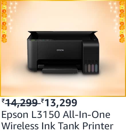 epson l3150 Top deals on Printers on Amazon Great Indian Festival