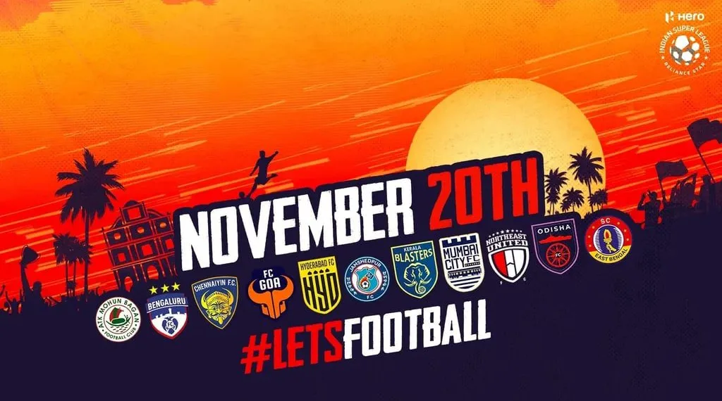 HERO ISL Fixture is out! First East Bengal & Mohun Bagan derby on 27th November