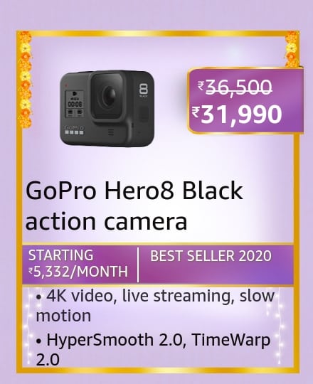 hero 8 Top deals on Camera & accessories on Amazon Great Indian Festival