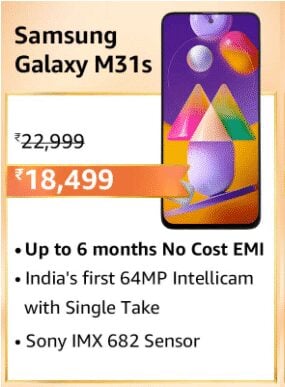 image 10 Best Samsung Smartphone Deals in Amazon Great Indian Festival 2020