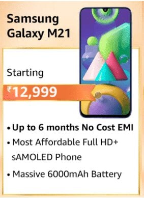 image 12 Best Samsung Smartphone Deals in Amazon Great Indian Festival 2020