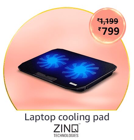lapto cooling pad Top deals on Amazon brands' products on Amazon Great Indian Festival