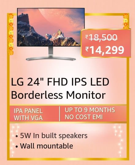 lg 24 Here are all the Best-Selling Blockbuster deals on Monitors on Amazon Great Indian Festival