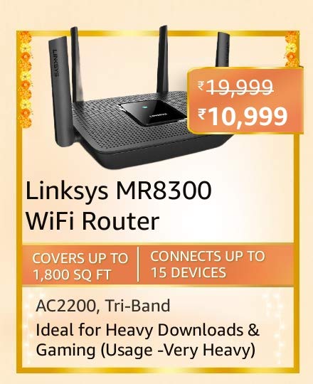 linksys 1 Here are all the Top deals on Wifi Routers on Amazon Great Indian Festival