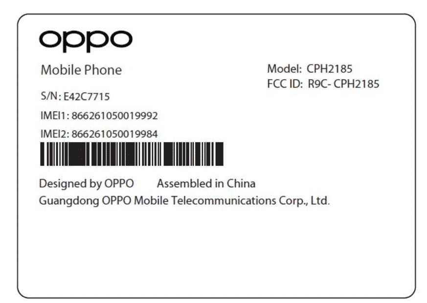 n2 OPPO CPH2185 visits FCC and OPPO PERM00 listed on MIIT, featuring a 4,230mAh battery, 10W charging, and 5G respectively