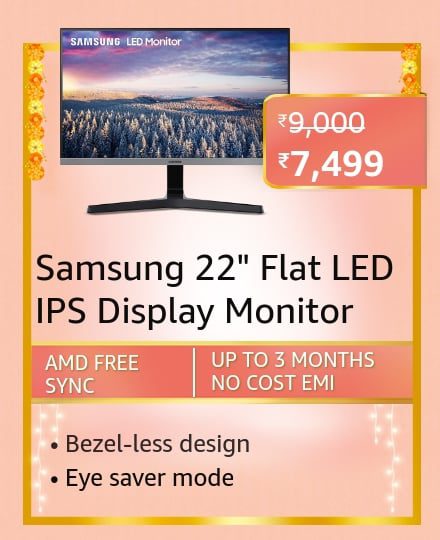 samsung 22 Here are all the Best-Selling Blockbuster deals on Monitors on Amazon Great Indian Festival