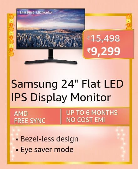 samsung 24 flat Here are all the Best-Selling Blockbuster deals on Monitors on Amazon Great Indian Festival