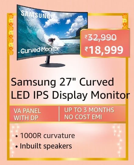 samsung 27 Here are all the Best-Selling Blockbuster deals on Monitors on Amazon Great Indian Festival
